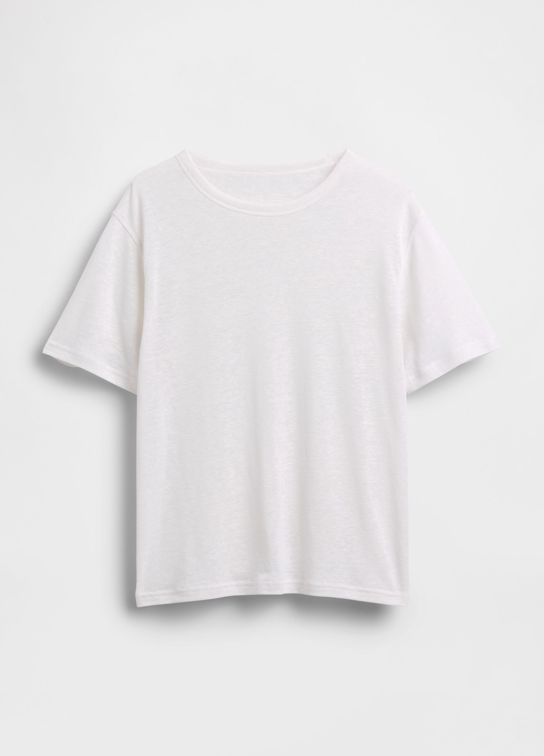 Linen-blend T-shirt