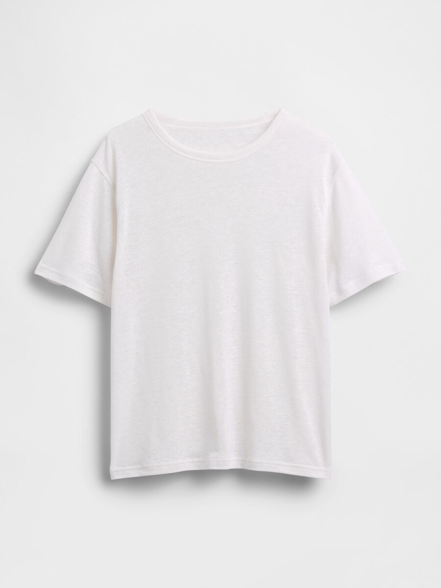 T-shirt in misto lino_2