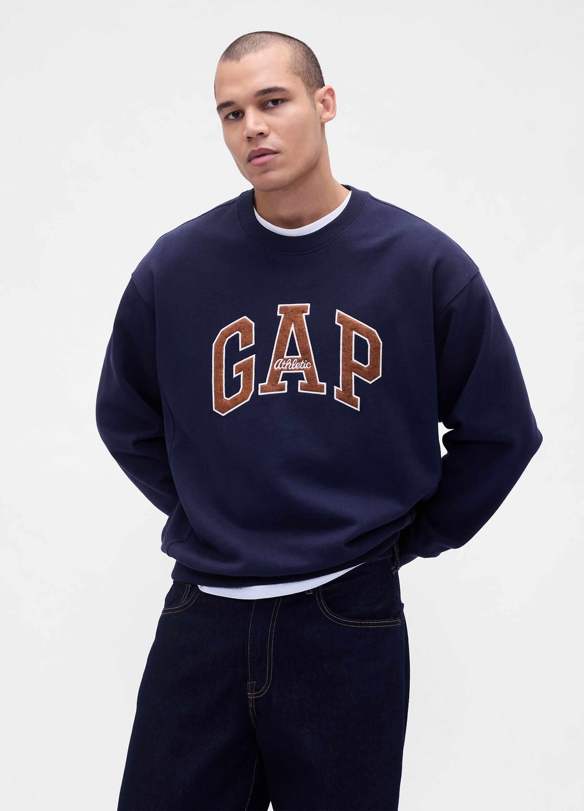 Blue Crew Neck Sweatshirt