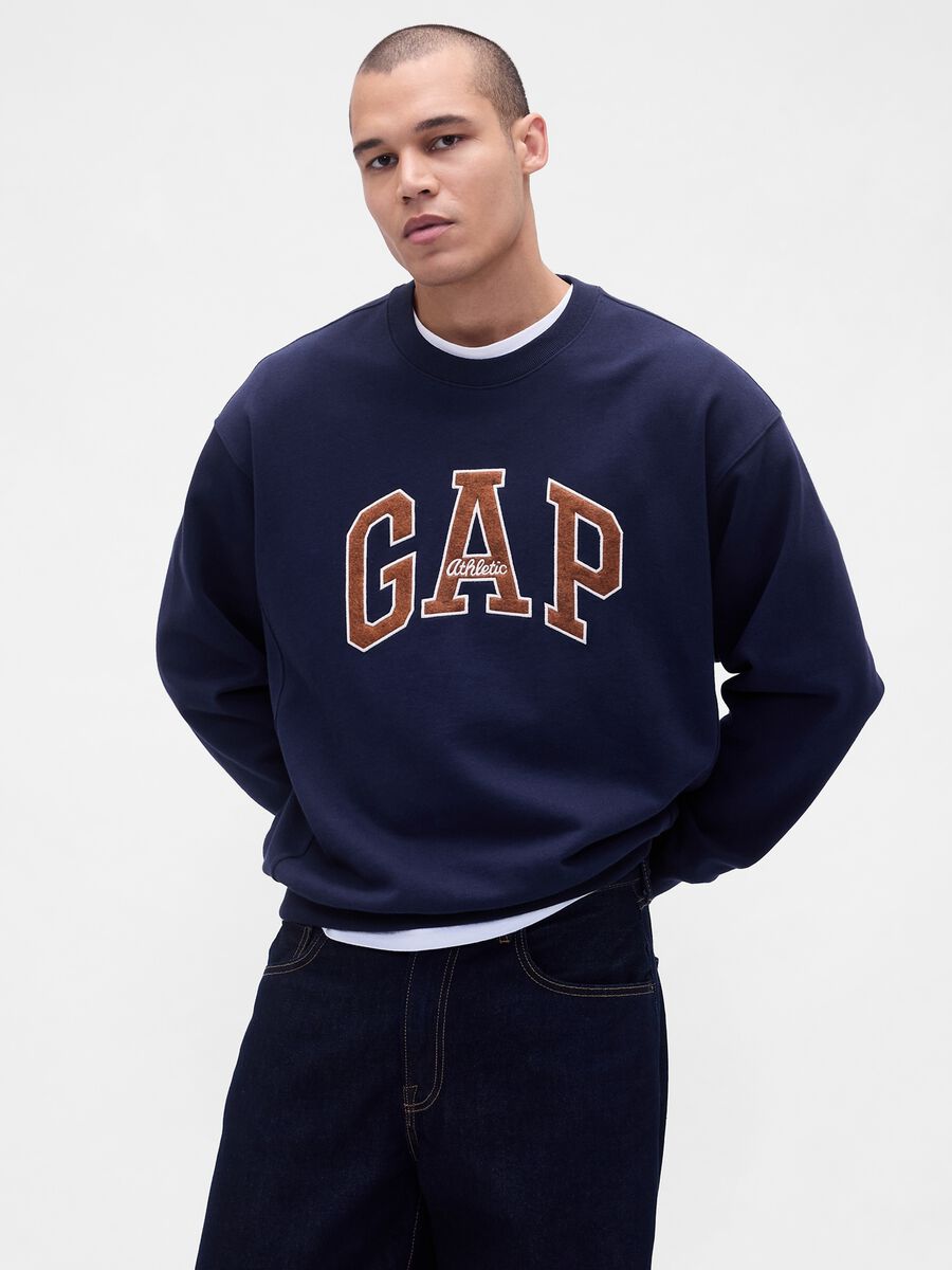 Blue Crew Neck Sweatshirt_0