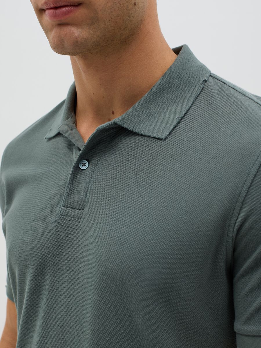 100% cotton piqué polo shirt_3