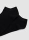 Seven-pack of black ankle socks in organic cotton jersey blend_1