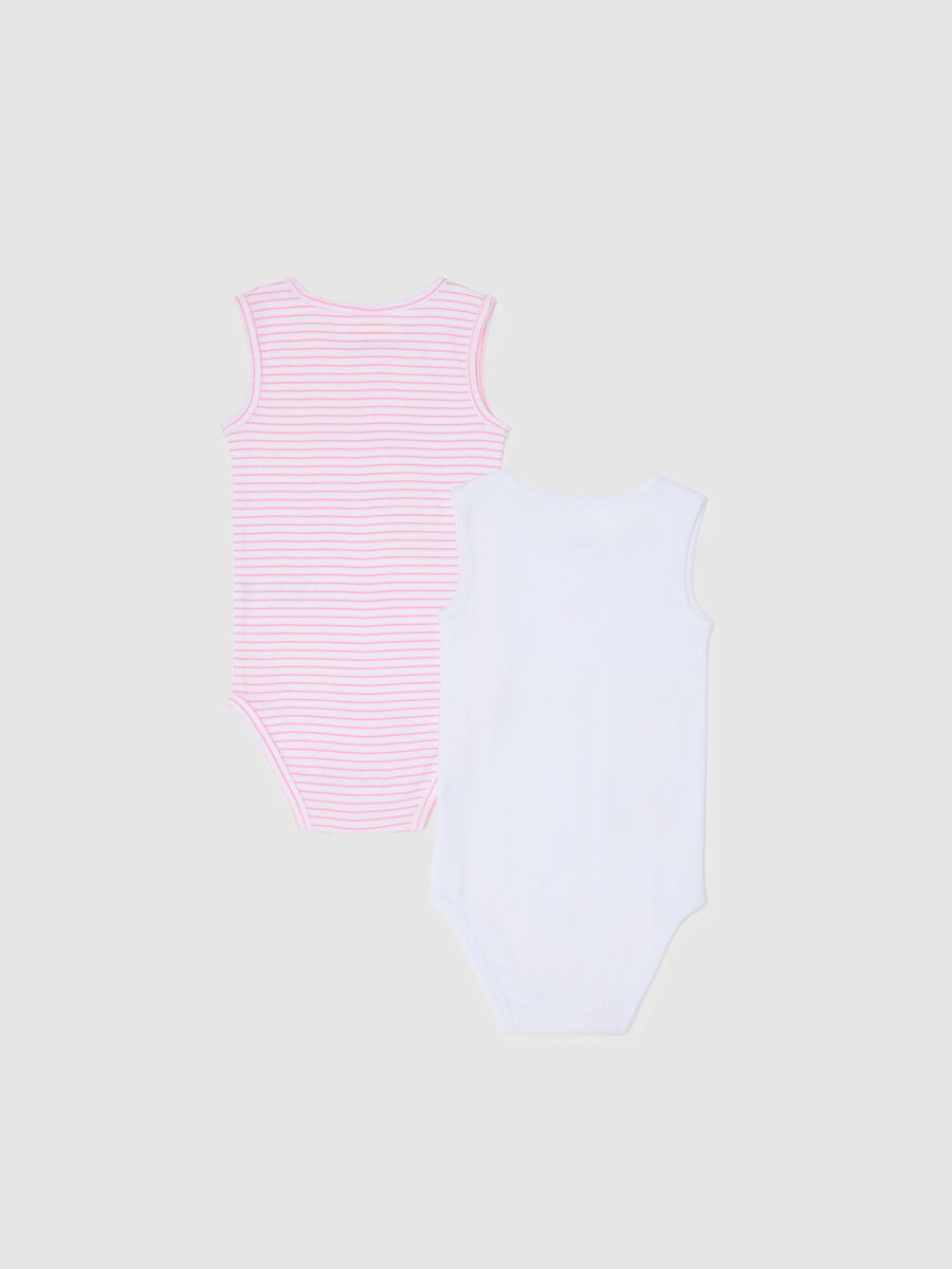 Multicolour pure cotton baby bodysuit set_1
