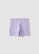 Girls&rsquo; purple pure cotton regular-fit shorts_4