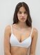 Women's White Stretch Cotton Bra_0