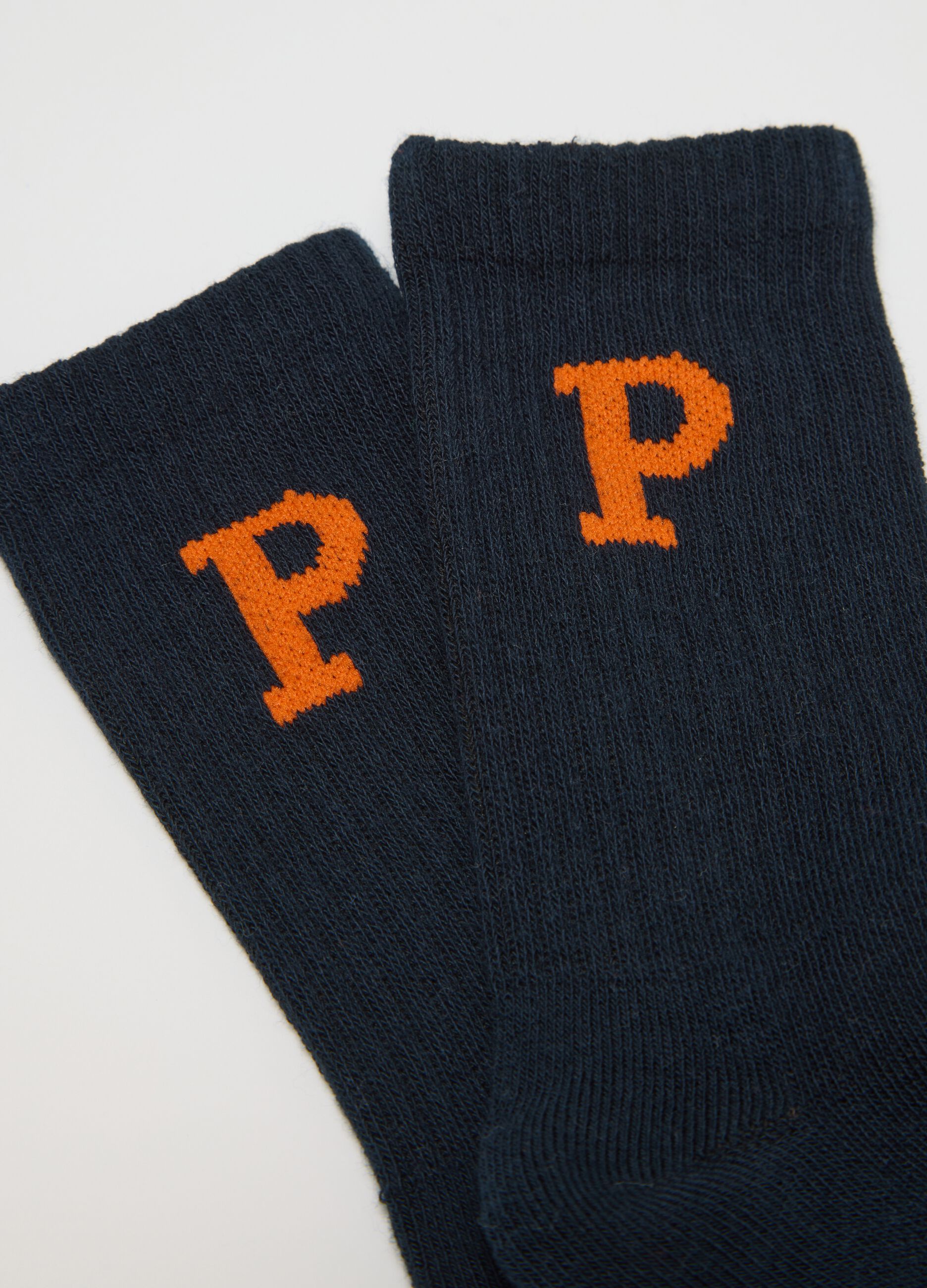 Boys' Multicolour Cotton Blend Sports Socks Twin Pack