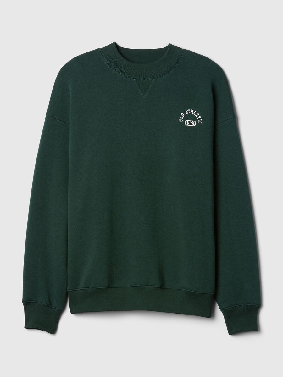 Felpa oversize mock neck con logo Athletic_4