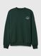 Oversized sweatshirt with mock neck and Athletic logo_4