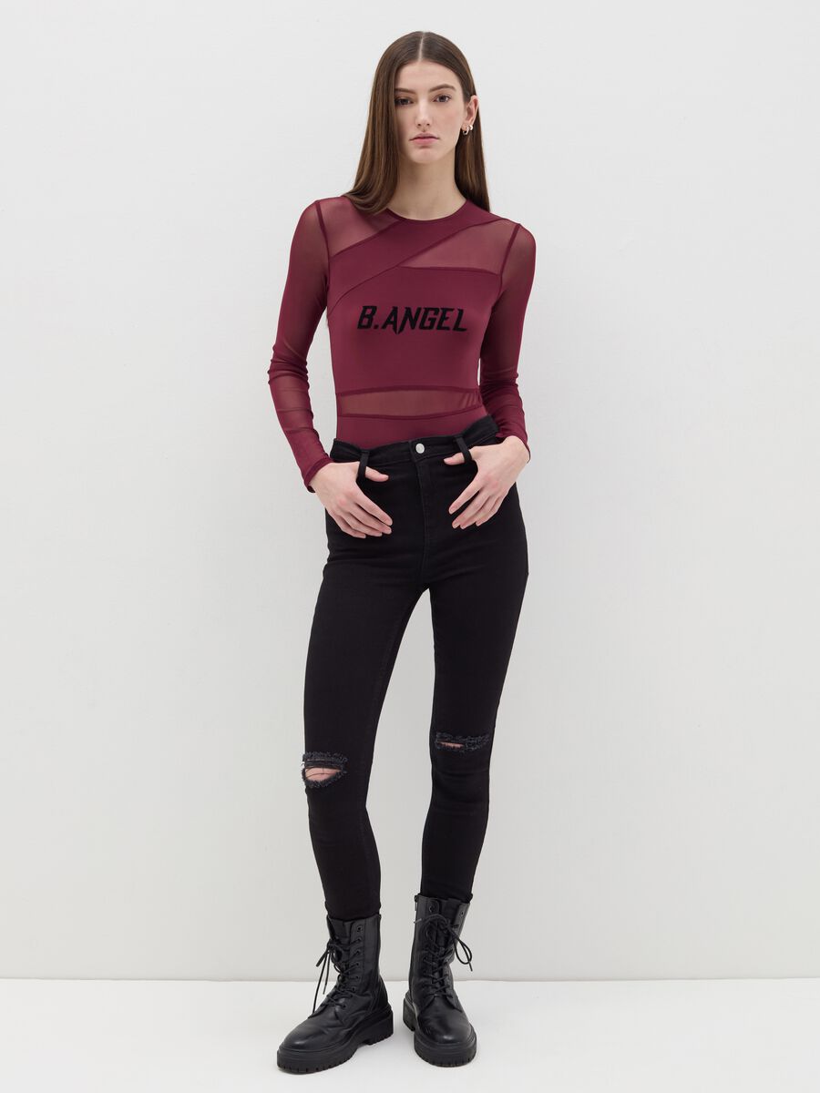 B.ANGEL X THE SEA BEYOND skinny-fit trousers_0