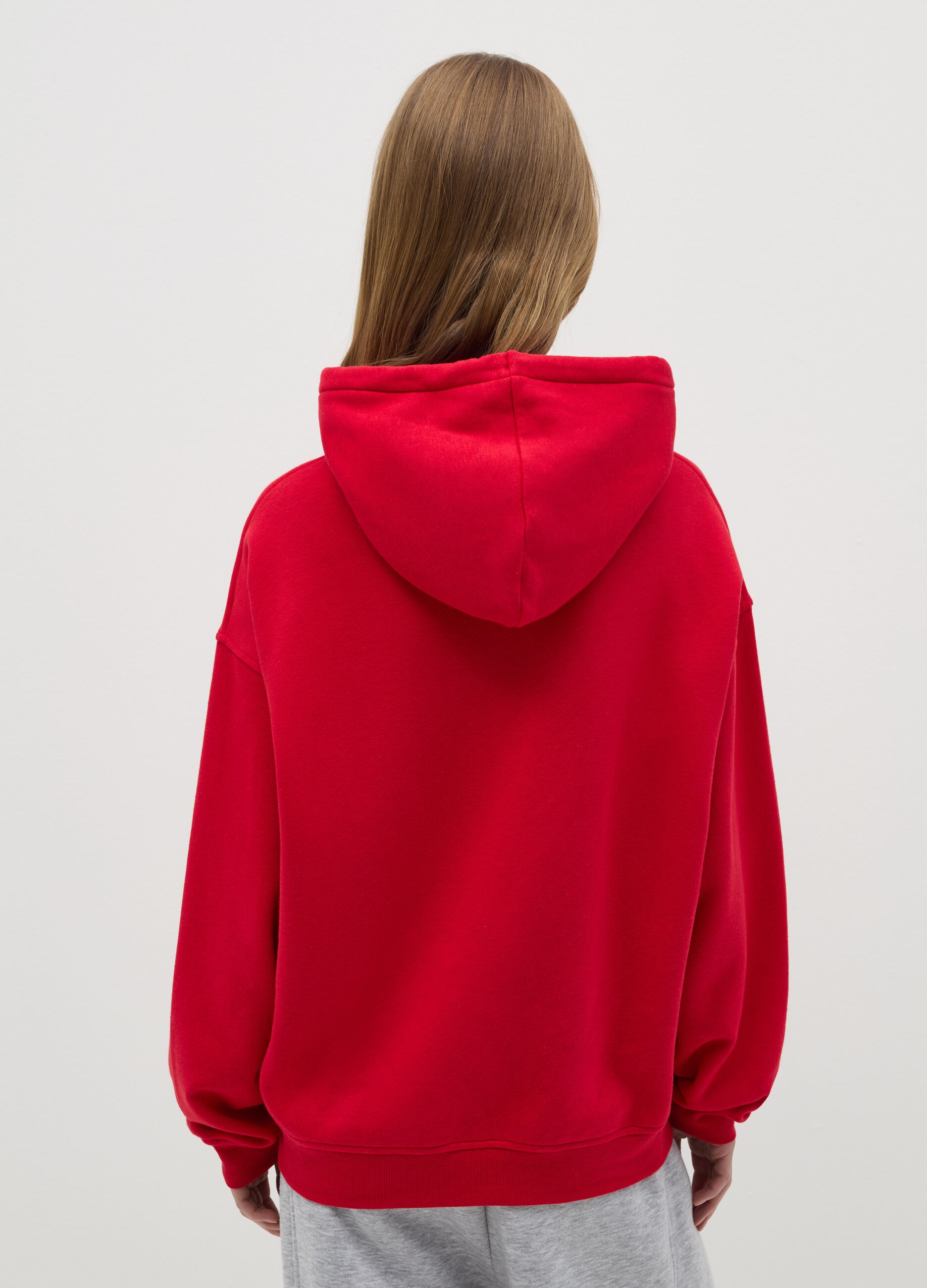 Full-zip oversize con cappuccio