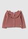 Girl's pure cotton pink cardigan_0