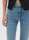 Blue denim cotton stretch flare jeans_3