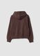 Dark brown pure organic cotton crew-neck sweatshirt_1
