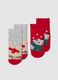Multicolour cotton anti-slip baby socks twin pack_0