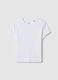 White slim fit stretch cotton T-shirt_4