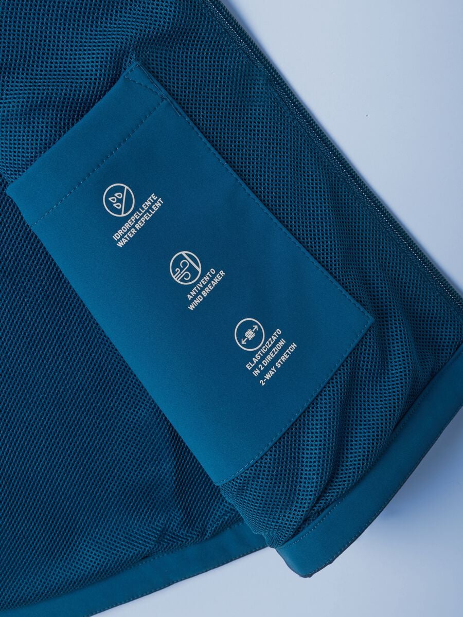 Gilet antivento ALTAVIA SAILING blu in tessuto elasticizzato con zip_6