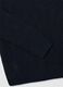 Regular fit blue turtleneck pullover with jacquard pattern_5