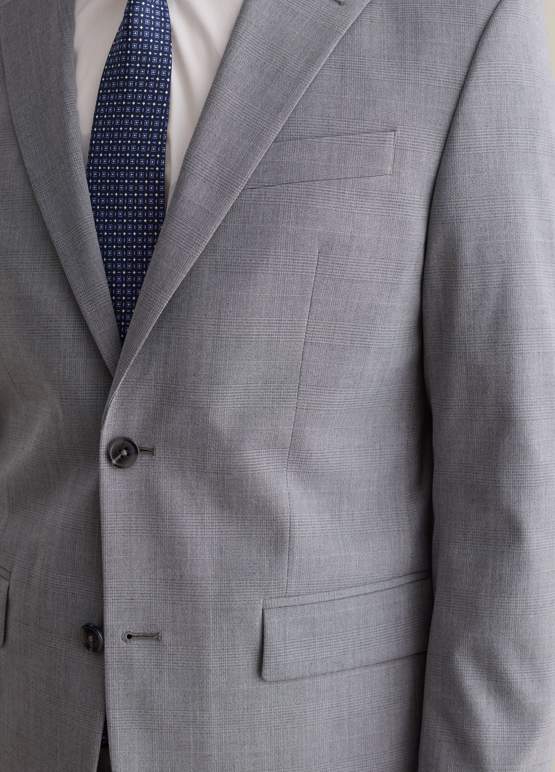 Regular-fit single-breasted blazer in Prince of Wales