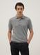 Grey pure cotton polo shirt regular fit_0