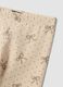 Leggings skinny beige in cotone organico elasticizzato con fiocchi per bambina_2
