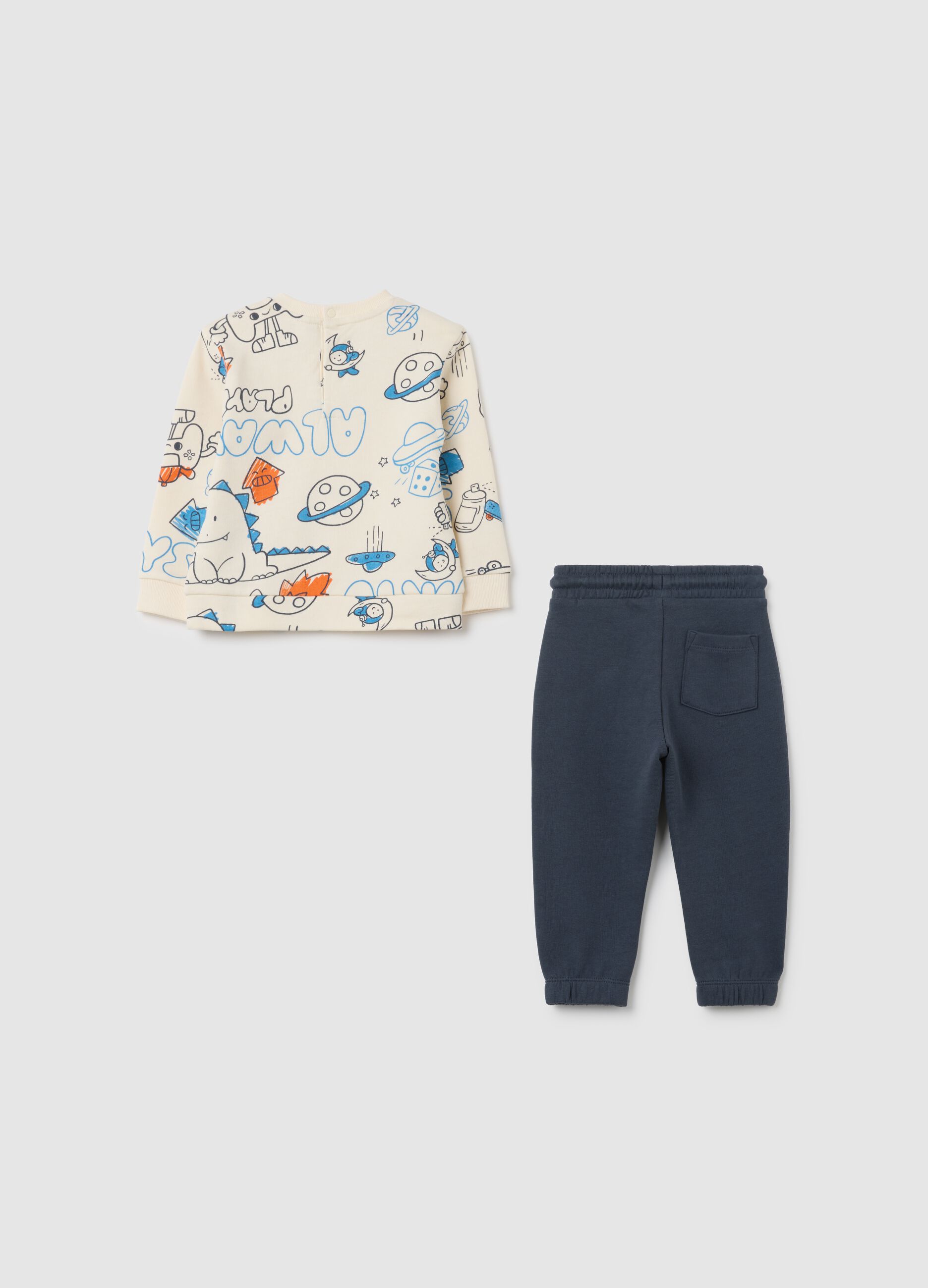 Multicolour pure cotton children's outfit