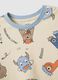 Children's beige pure cotton pyjamas regular fit_2
