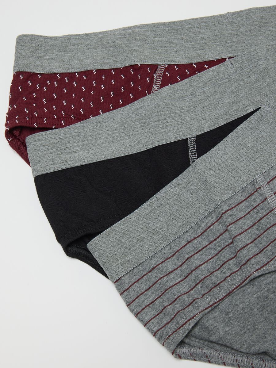 Tripack Multicolour Stretch Cotton Briefs_1