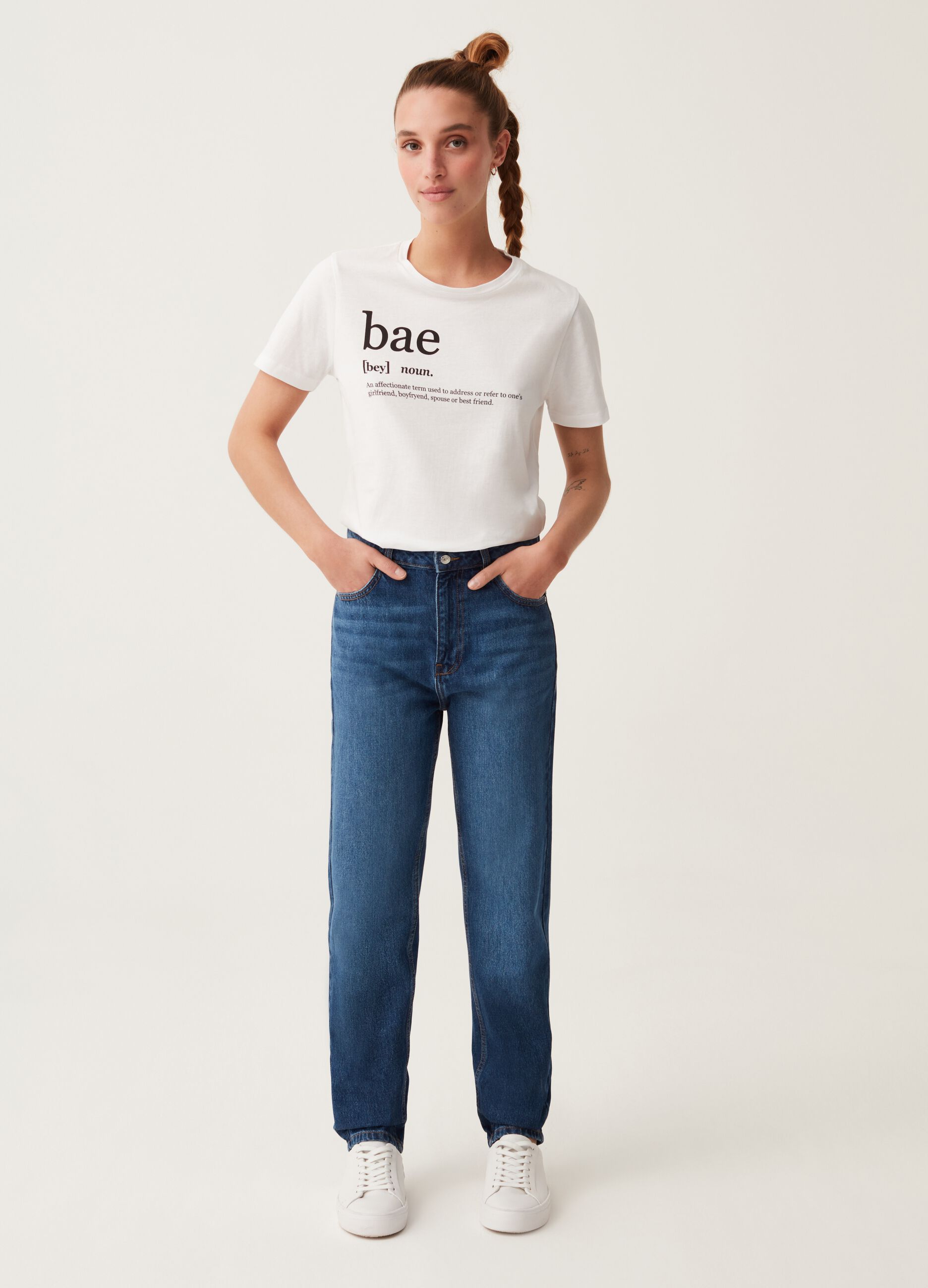T-shirt girocollo con stampa San Valentino_1
