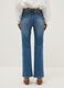Blue denim bootcut jeans with studs_2