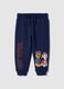 Blue pure cotton trousers with Paw Patrol print for boys_0