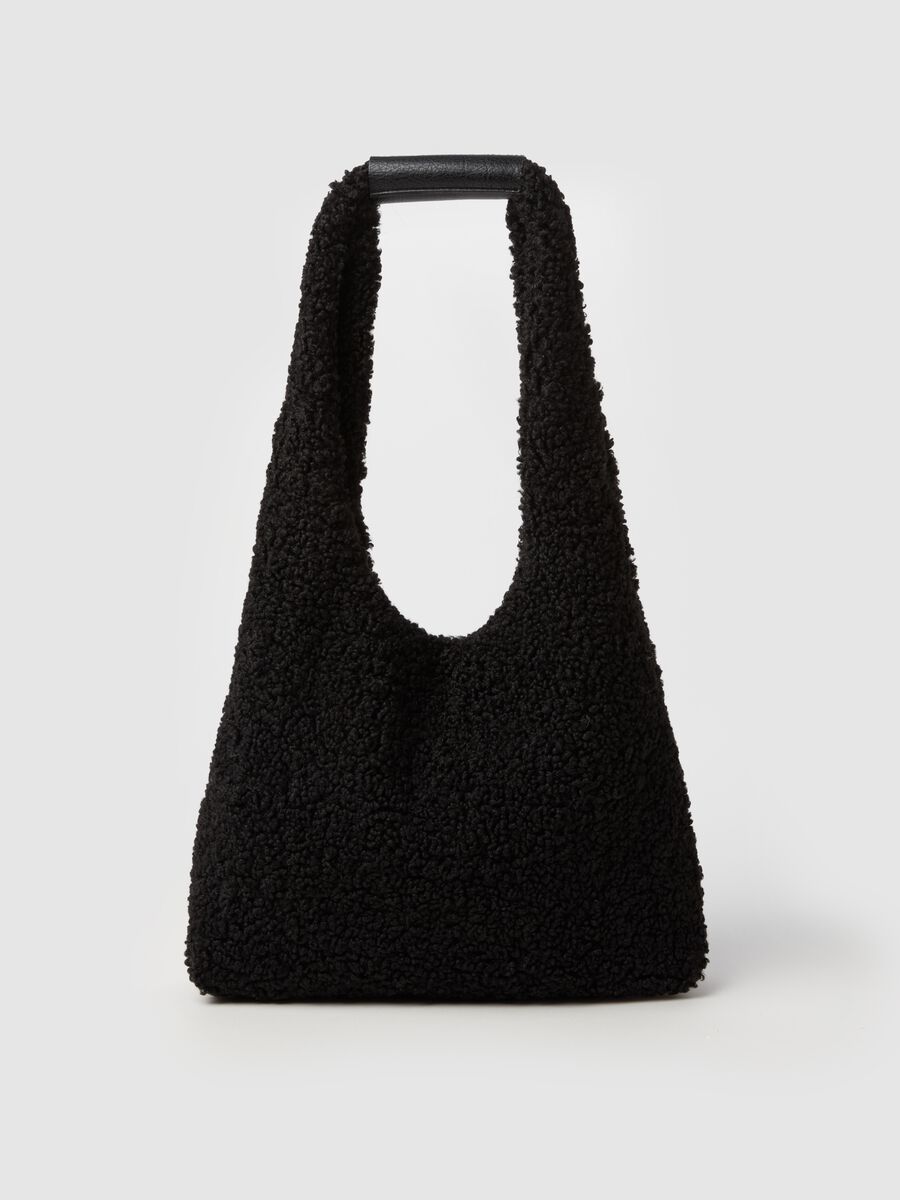 Hobo bag in sherpa_0