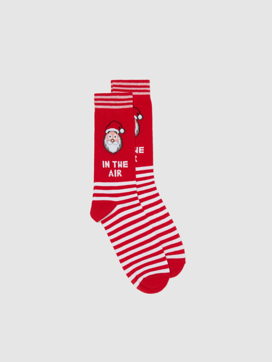 Short socks with Father Christmas design_0