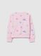 Girls' pink cotton-blend sweatshirt regular fit_1