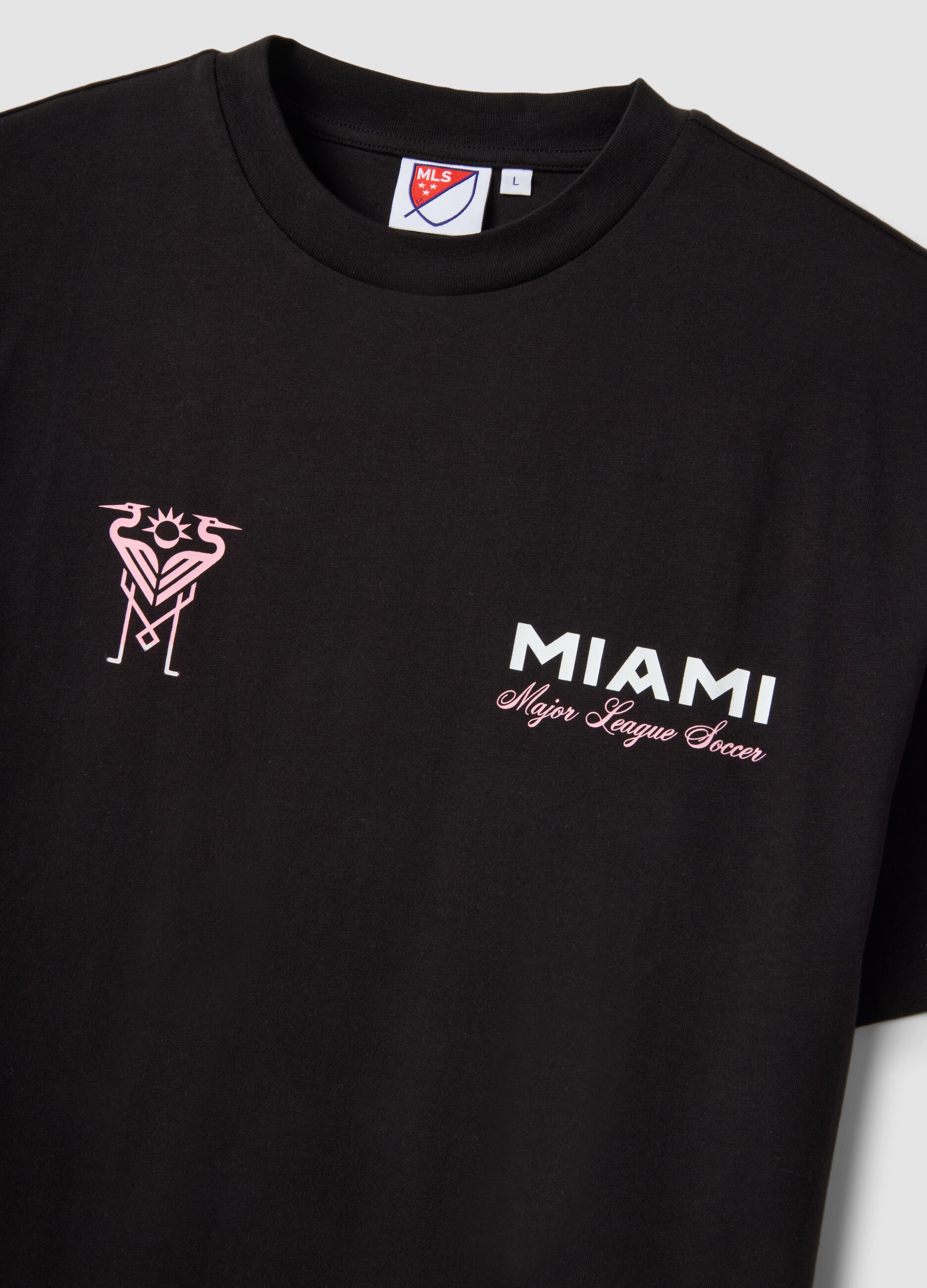 Black Pure Cotton Short Sleeve Regular Fit T-Shirt Inter Miami CF
