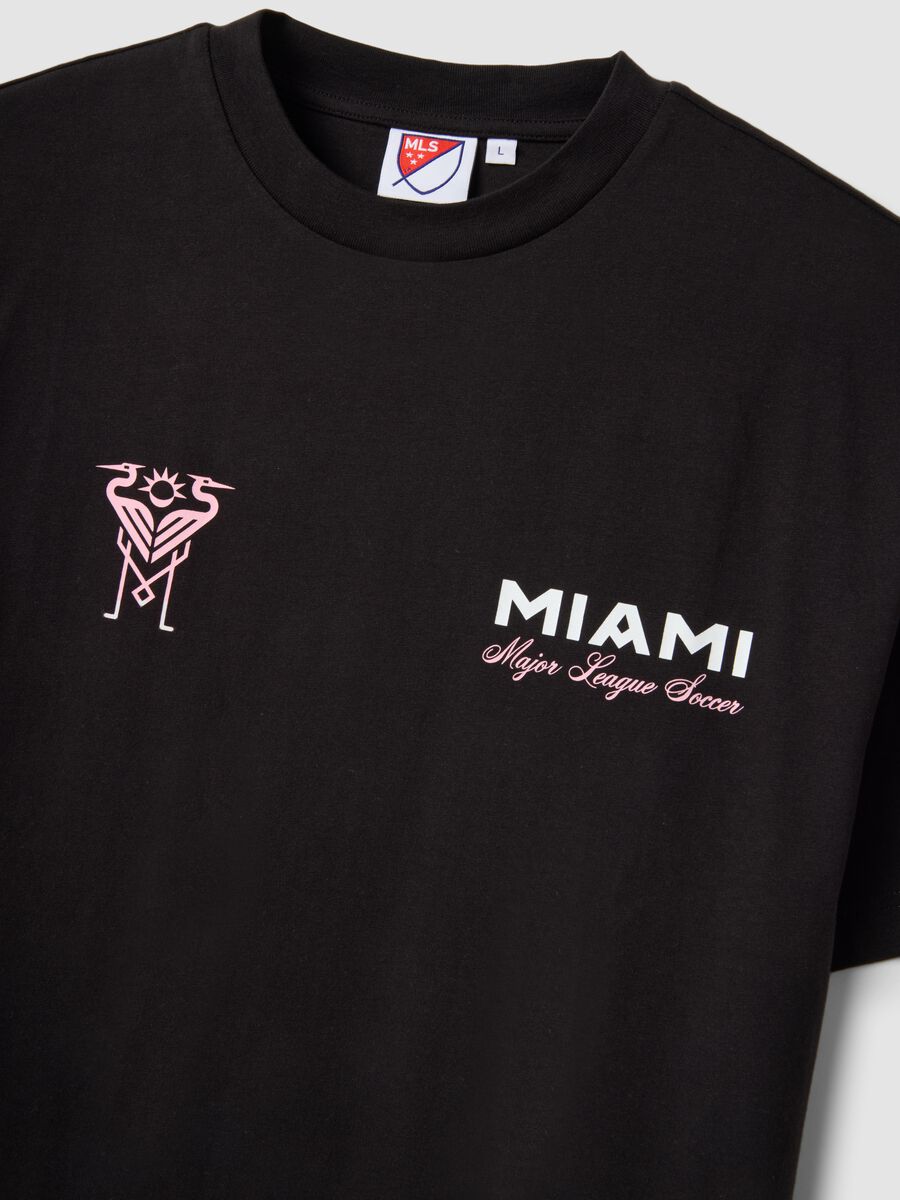 Black Pure Cotton Short Sleeve Regular Fit T-Shirt Inter Miami CF_5