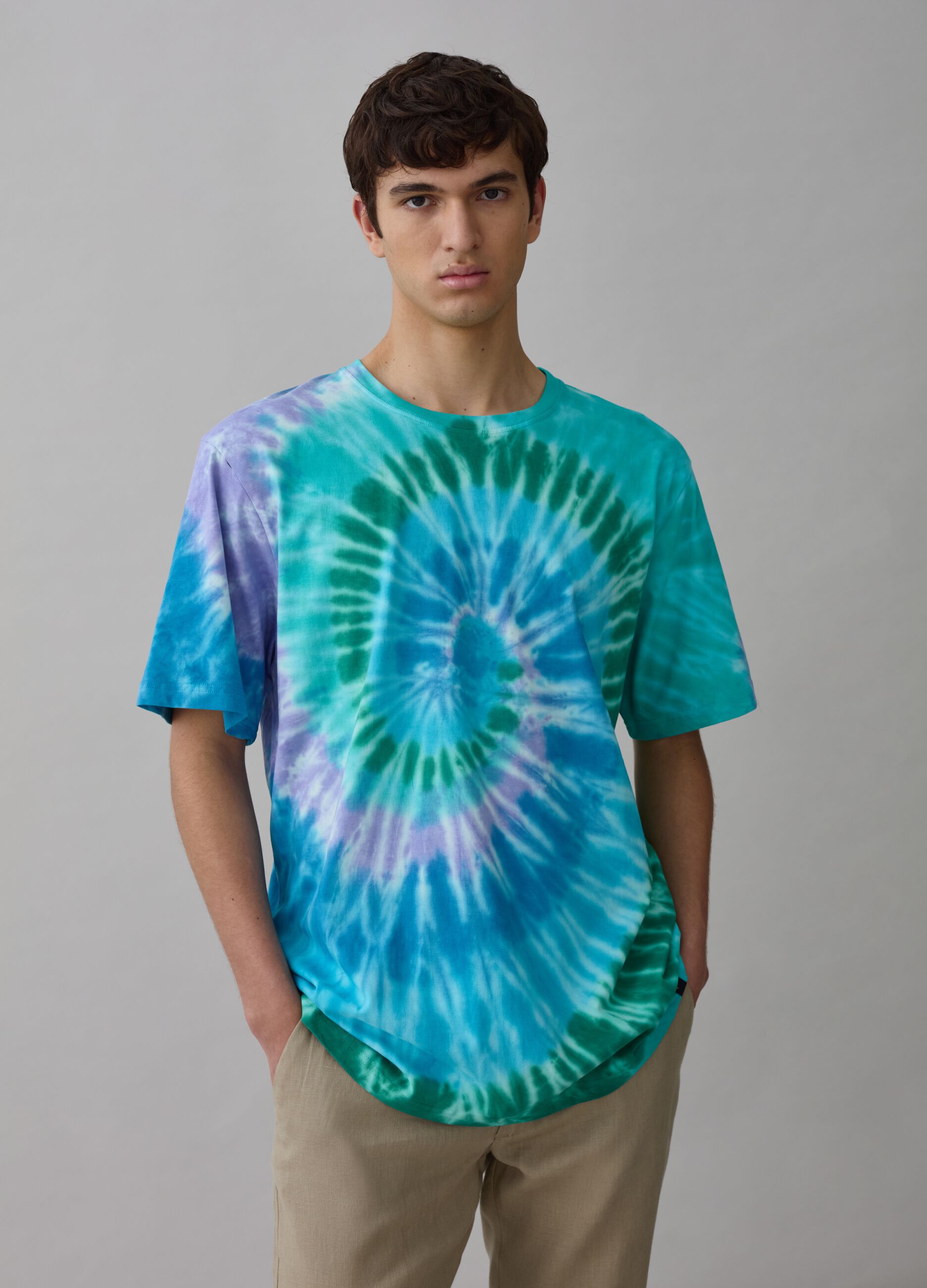 T-shirt in Tie Dye cotton