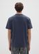 Blue pure cotton T-shirt with regular fit_2