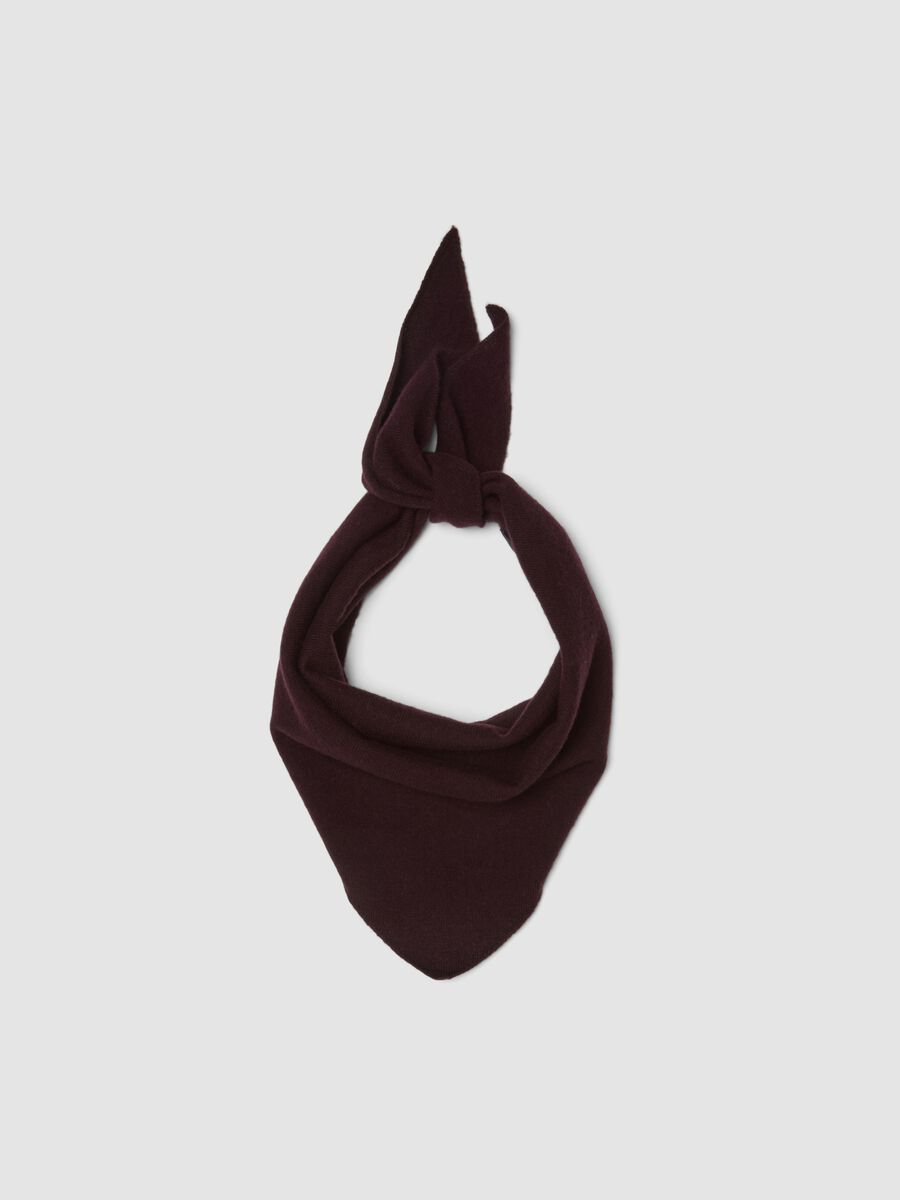 Purple Pure Wool Scarf_0