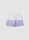 Short viola in misto cotone con vita elasticizzata per bambina regular fit_1
