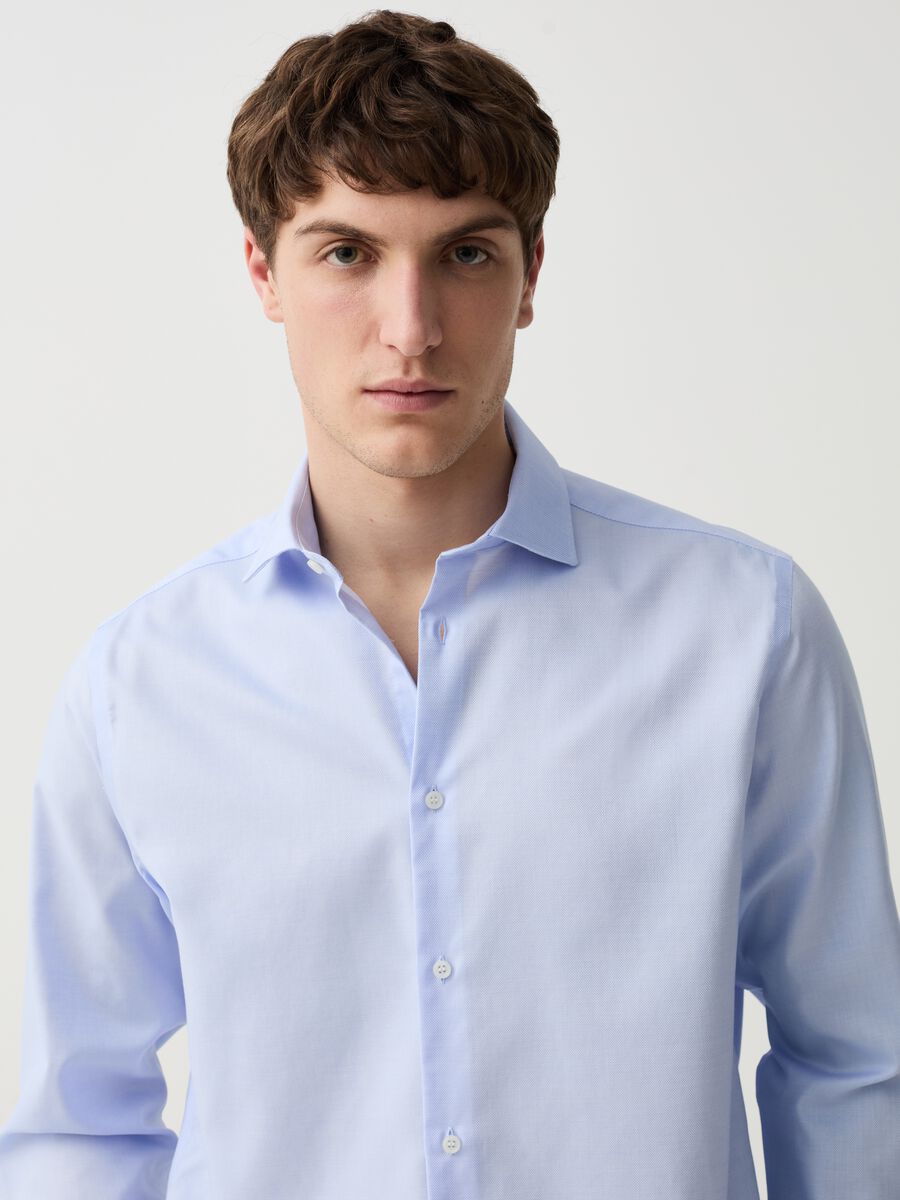 Regular-fit shirt in no-iron cotton_1