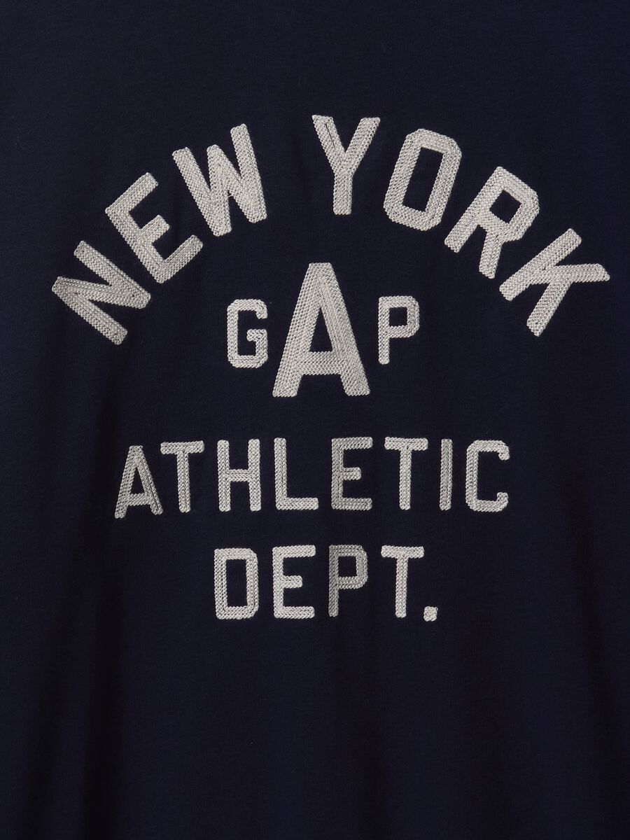 Blue Sweatshirt with Gap Athletic Logo_4