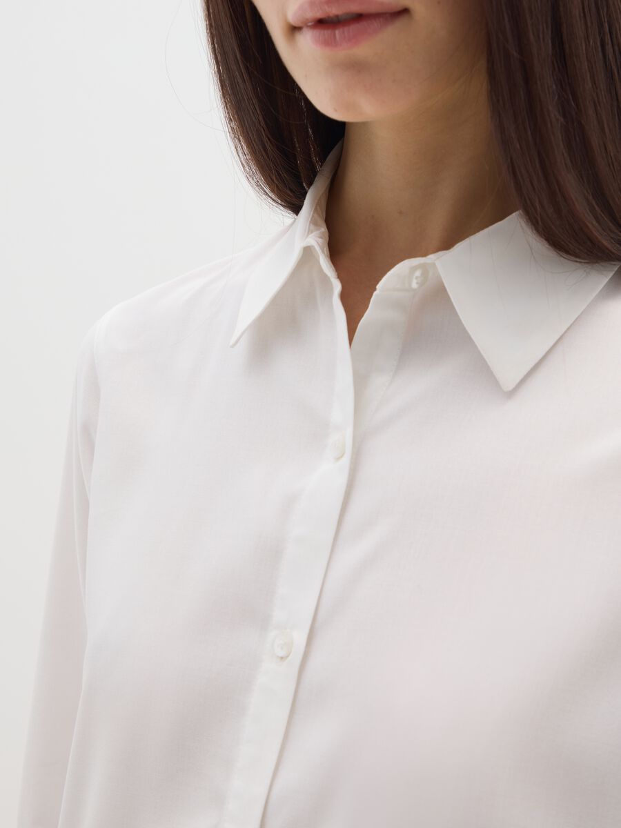 White Regular Fit Blouse_3