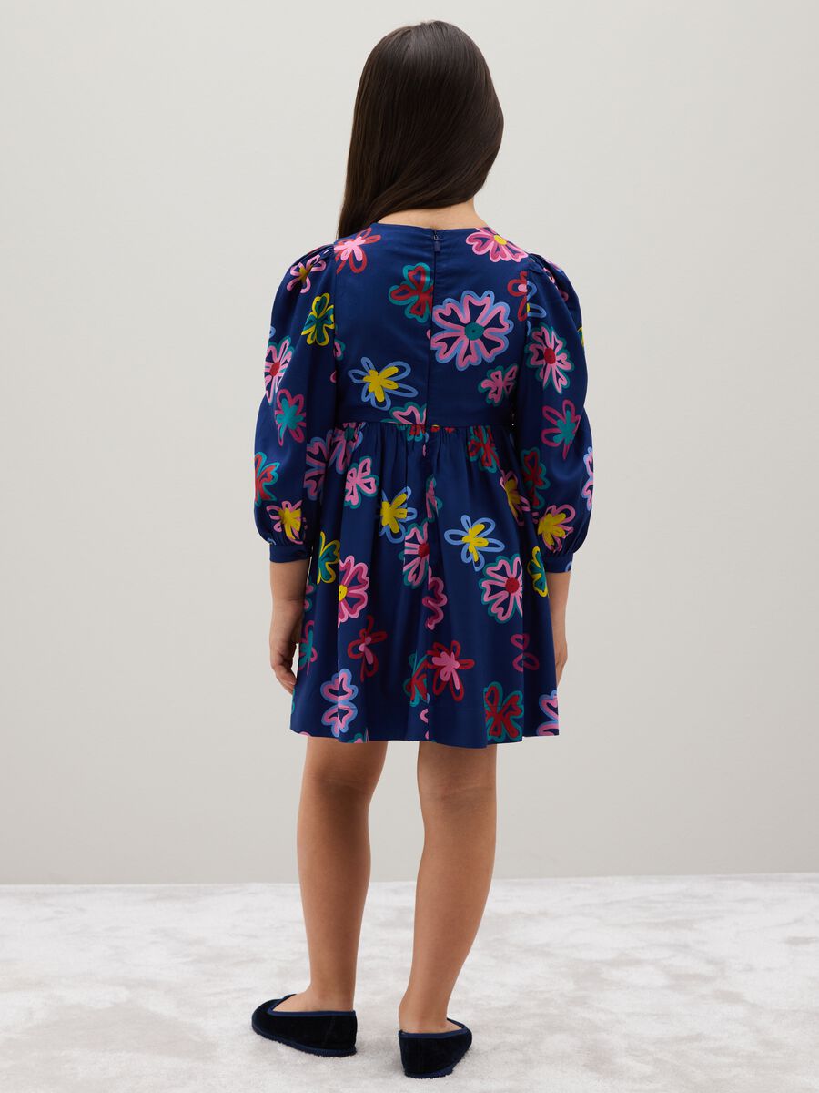 Girls' dress in pure multicolour viscose regular fit_2