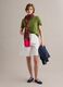 Green pure linen short-sleeve T-shirt, regular fit_1