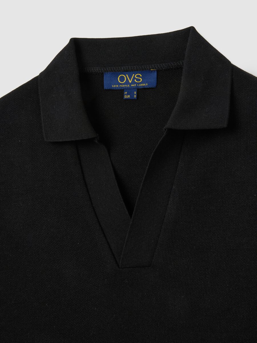 Black Long Sleeve Polo_5
