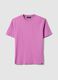 Pink relaxed fit pure cotton crew neck T-shirt_4