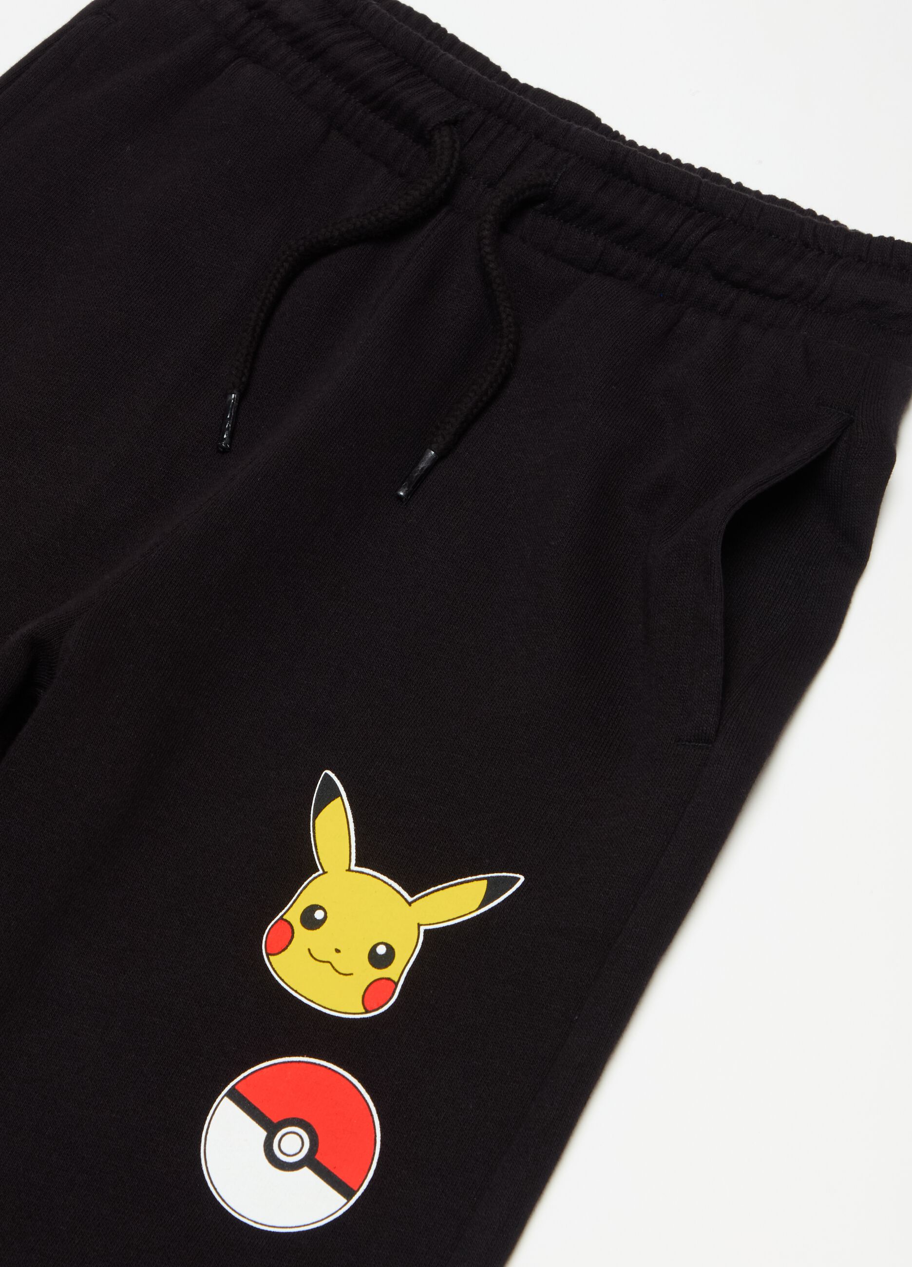 Joggers with Pokémon characters print