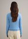 Pullover azzurro in puro cotone regular fit con lavorazione a treccia_3