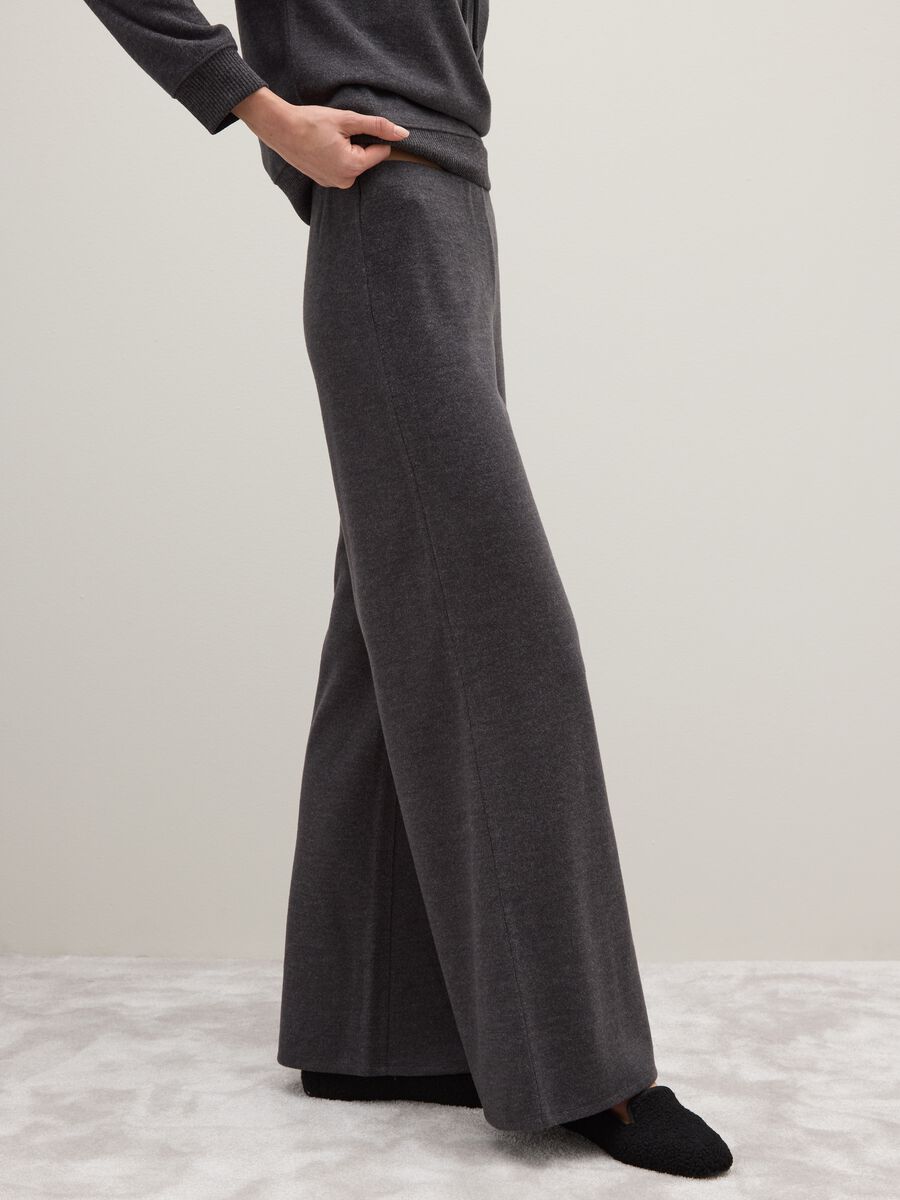 Pantaloni grigi wide leg_3