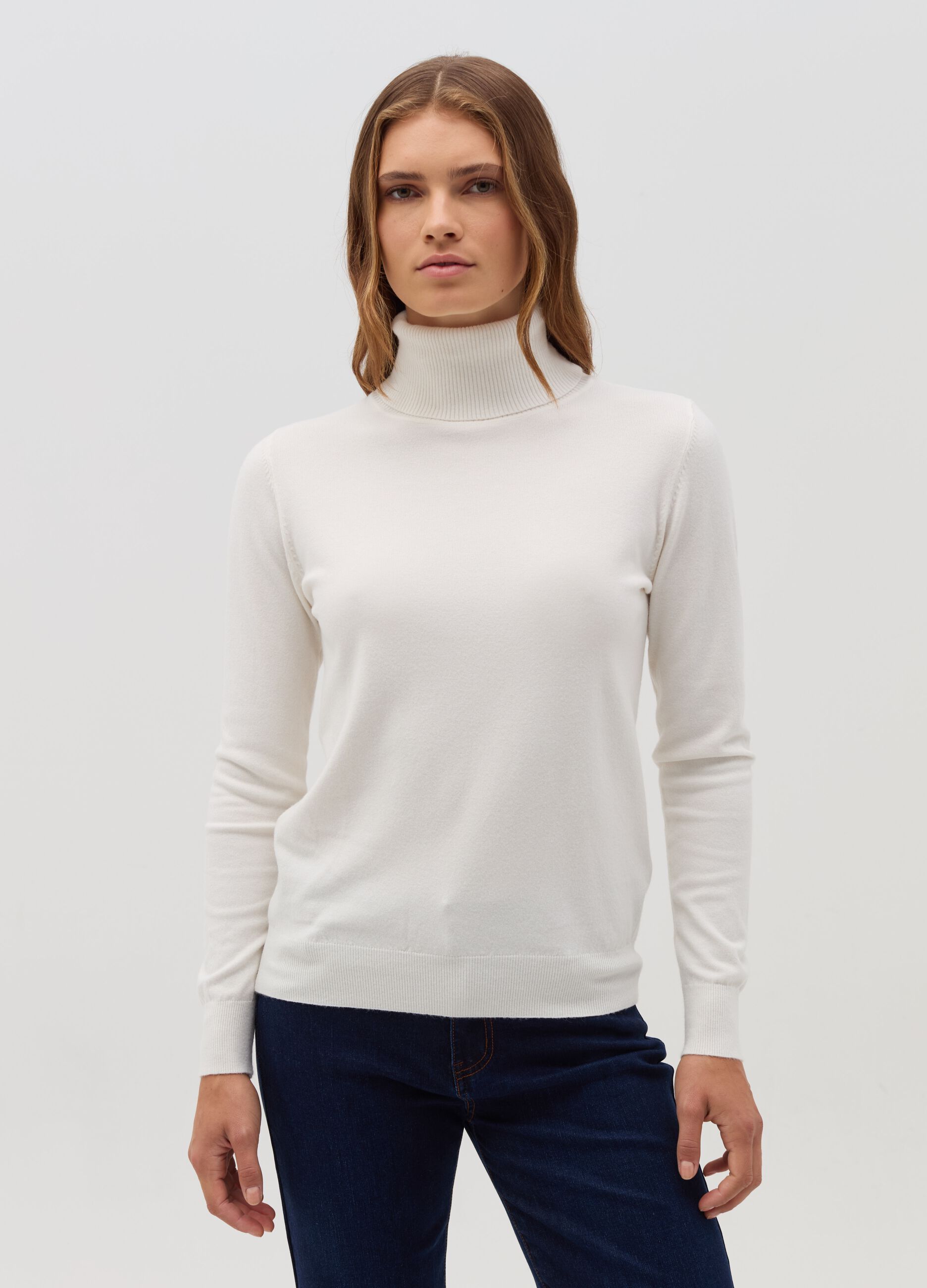 HYBRID Pullover a collo alto